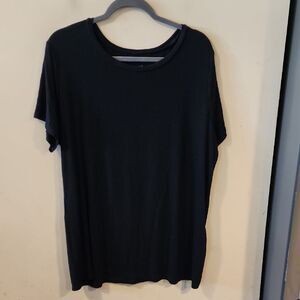 Torrid Black Short Sleeve Crew Neck Tee